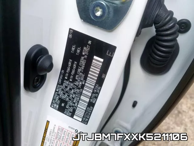 JTJBM7FXXK5211106 фото 2