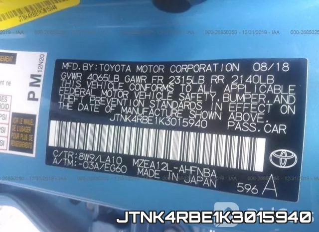 JTNK4RBE1K3015940 фото 10