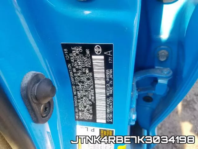 JTNK4RBE7K3034198 фото 2