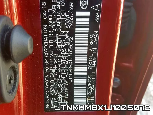 JTNKHMBX1J1005072 фото 2