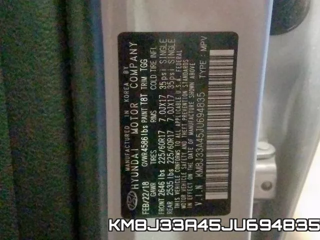 KM8J33A45JU694835 фото 2