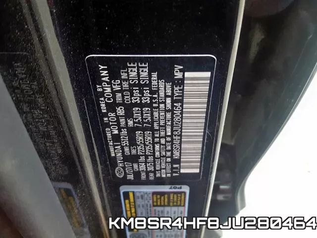 KM8SR4HF8JU280464 фото 2
