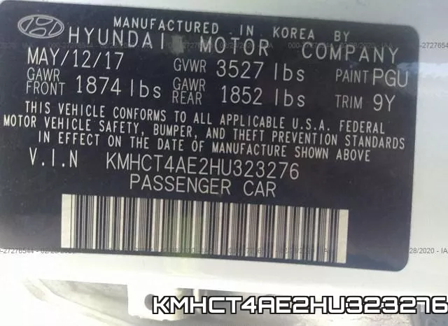 KMHCT4AE2HU323276 фото 10