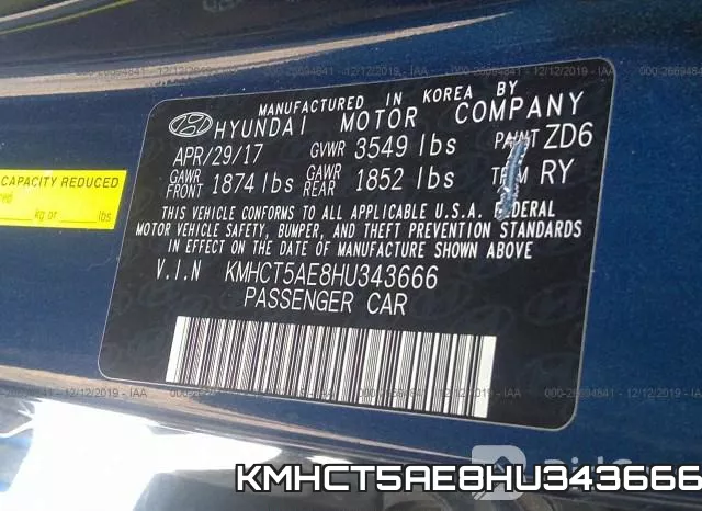 KMHCT5AE8HU343666 фото 10