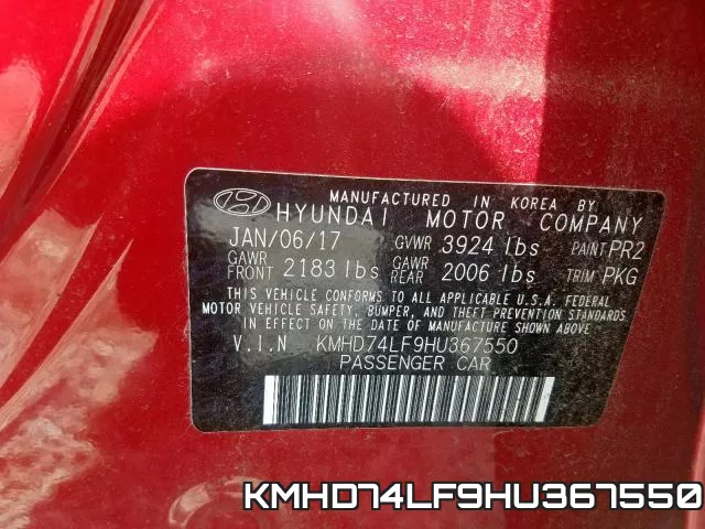 KMHD74LF9HU367550 фото 2