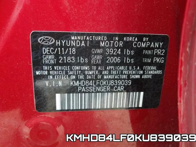 KMHD84LF0KU839039 фото 2