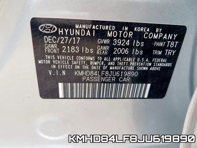 KMHD84LF8JU619890 фото 2