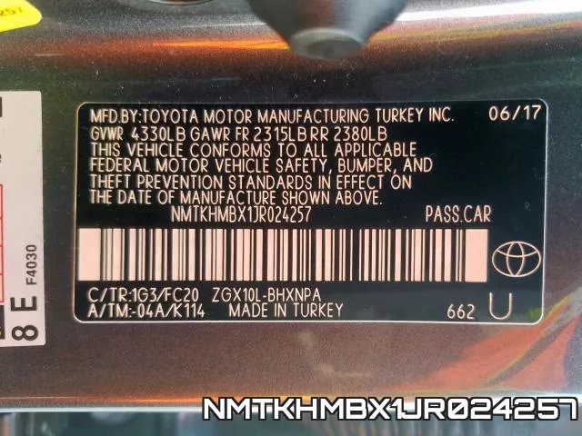 NMTKHMBX1JR024257 фото 2
