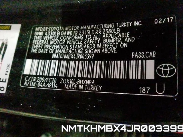 NMTKHMBX4JR003399 фото 2