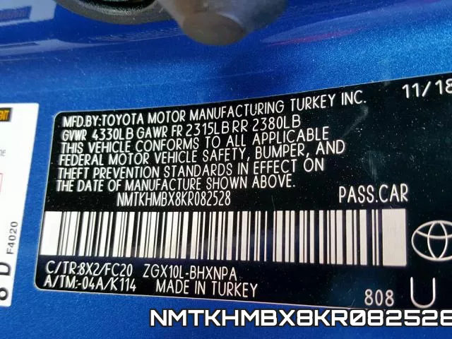 NMTKHMBX8KR082528 фото 2