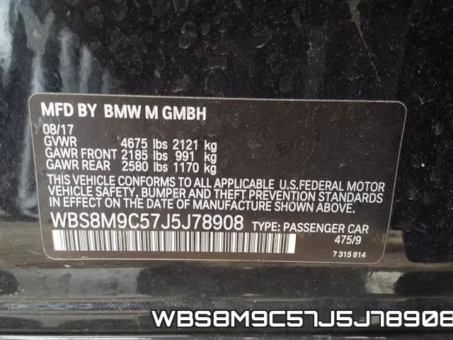 WBS8M9C57J5J78908 фото 2