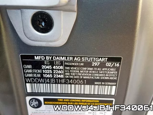 WDDWJ4JB1HF340061 фото 2