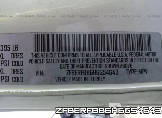 ZFBERFBB6H6G54643 фото 10
