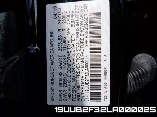 19UUB2F32LA000025 фото 2