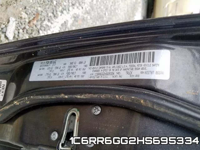 1C6RR6GG2HS695334 фото 2