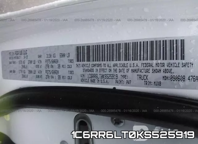 1C6RR6LT0KS525919 фото 10