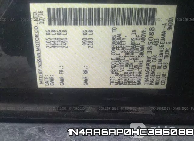 1N4AA6AP0HC385088 фото 10