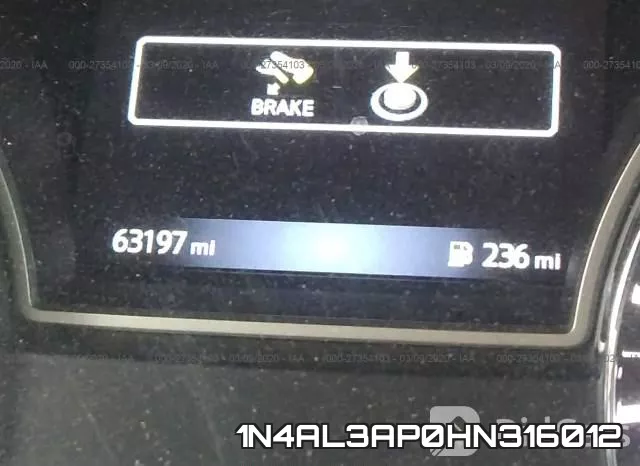 1N4AL3AP0HN316012 фото 8