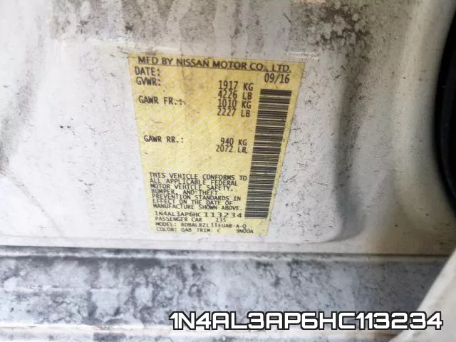 1N4AL3AP6HC113234 фото 2
