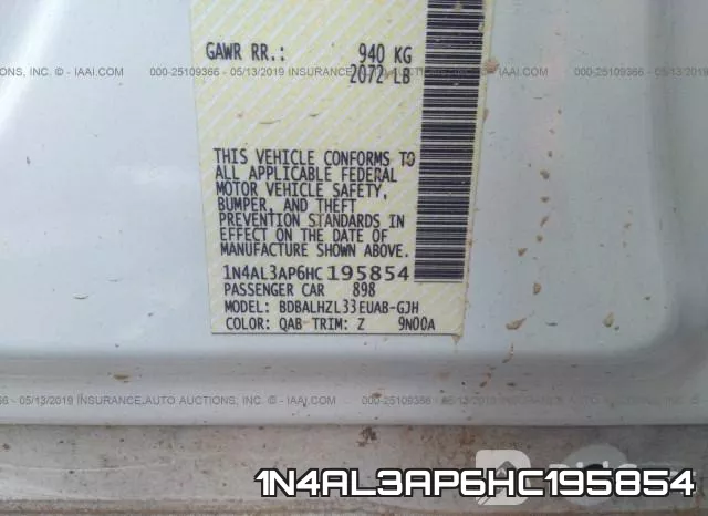 1N4AL3AP6HC195854 фото 10