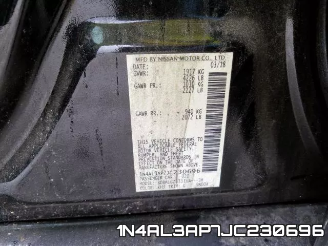 1N4AL3AP7JC230696 фото 2