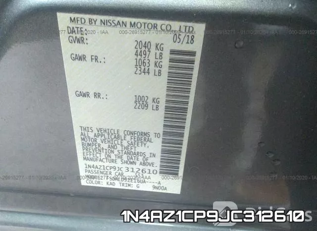 1N4AZ1CP9JC312610 фото 10