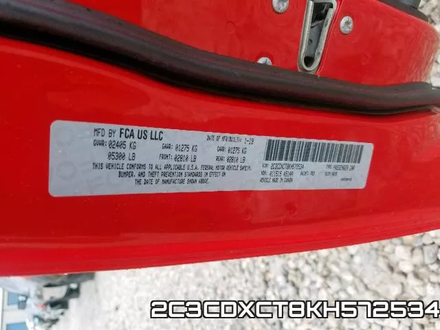 2C3CDXCT8KH572534 фото 2