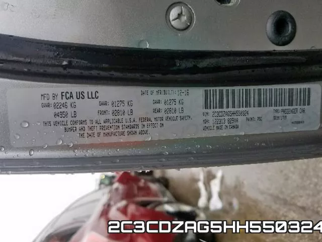 2C3CDZAG5HH550324 фото 2