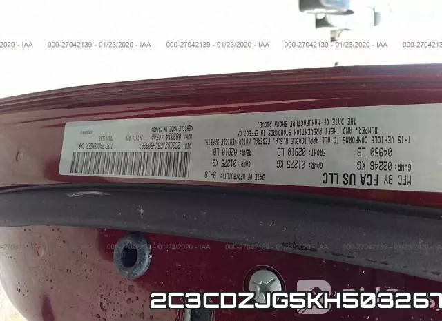 2C3CDZJG5KH503267 фото 10