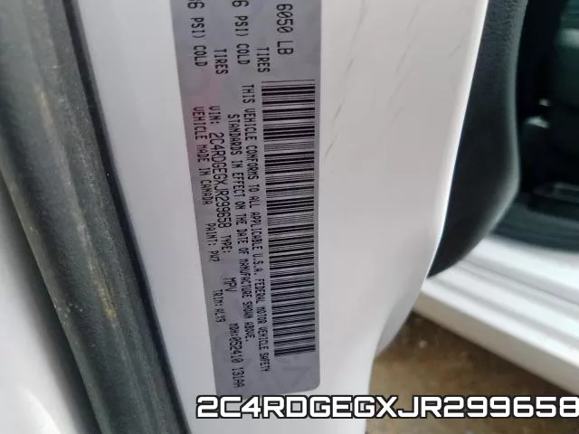2C4RDGEGXJR299658 фото 2