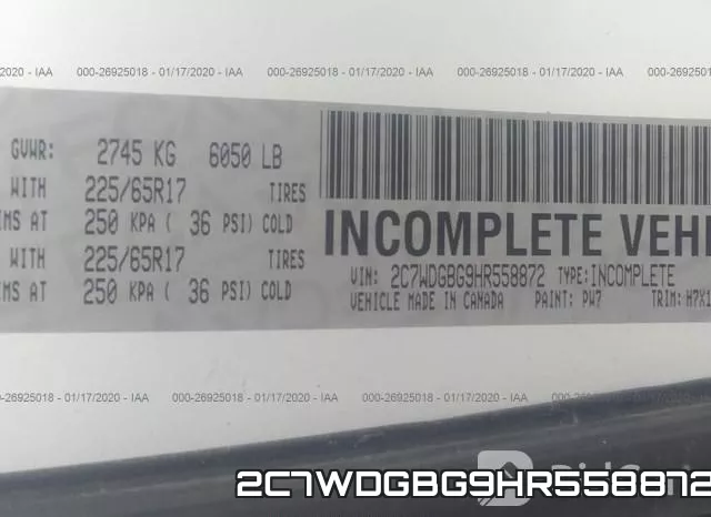 2C7WDGBG9HR558872 фото 10