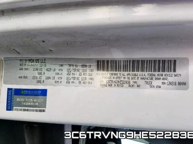 3C6TRVNG9HE522836 фото 2