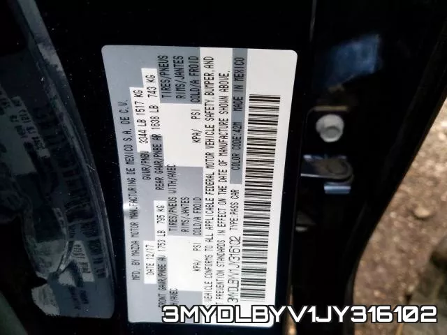 3MYDLBYV1JY316102 фото 2