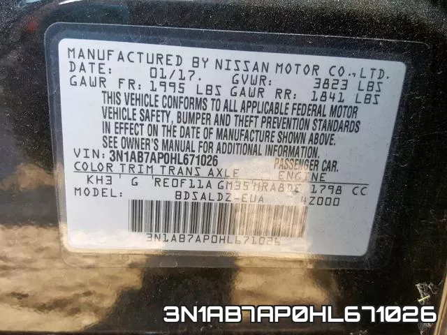 3N1AB7AP0HL671026 фото 2
