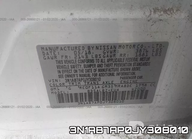 3N1AB7AP0JY308010 фото 10