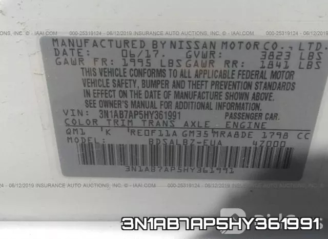 3N1AB7AP5HY361991 фото 10
