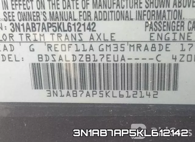 3N1AB7AP5KL612142 фото 10