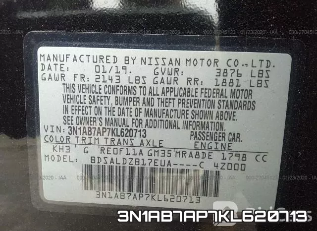 3N1AB7AP7KL620713 фото 10