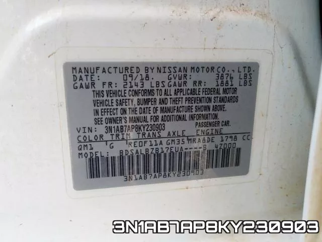 3N1AB7AP8KY230903 фото 2