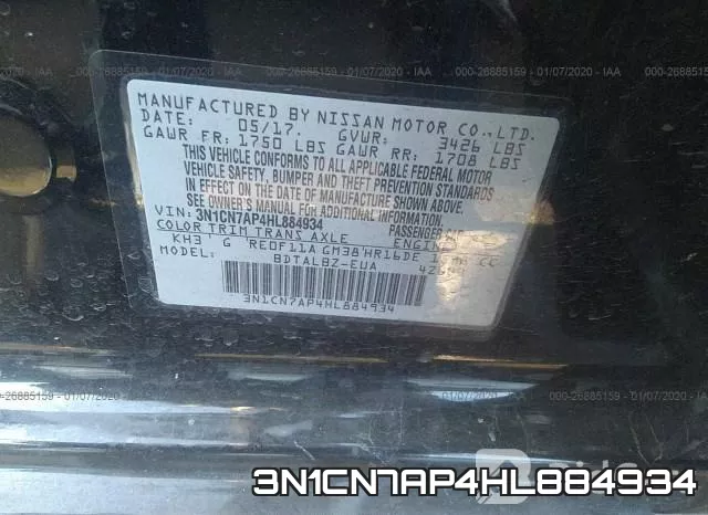 3N1CN7AP4HL884934 фото 10