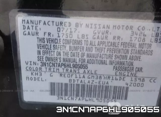 3N1CN7AP6HL905055 фото 10