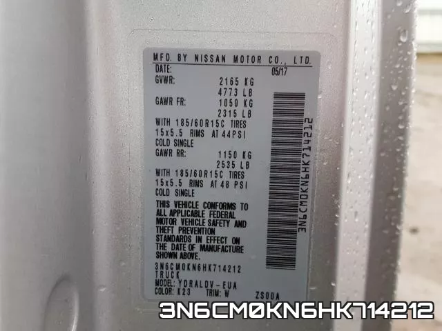 3N6CM0KN6HK714212 фото 2