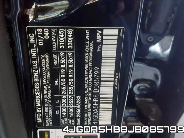 4JGDA5HB8JB085799 фото 2