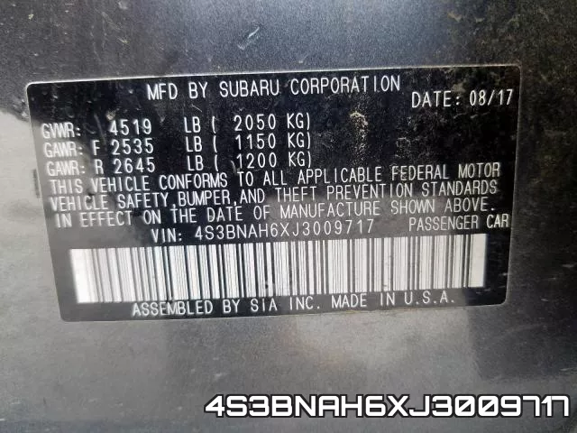 4S3BNAH6XJ3009717 фото 2