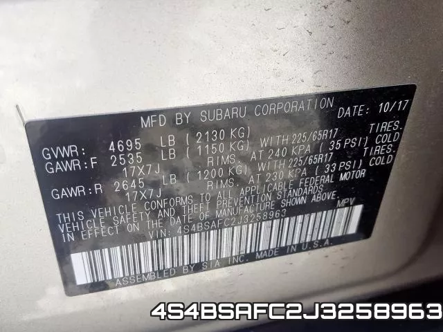 4S4BSAFC2J3258963 фото 2