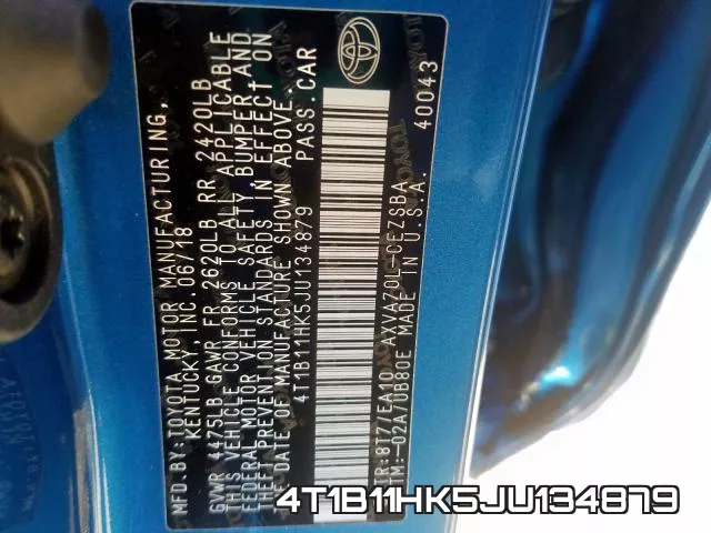 4T1B11HK5JU134879 фото 2