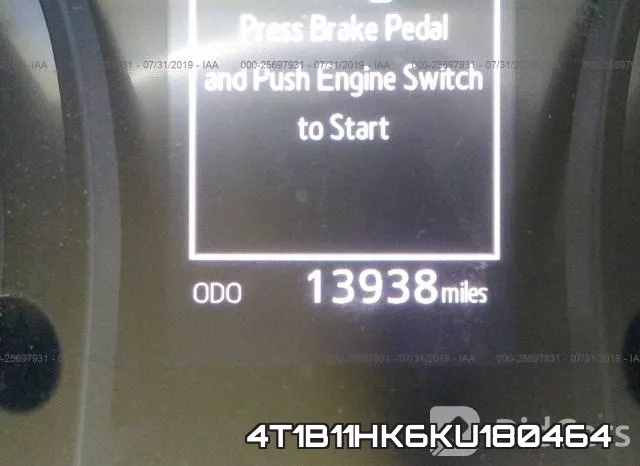 4T1B11HK6KU180464 фото 8