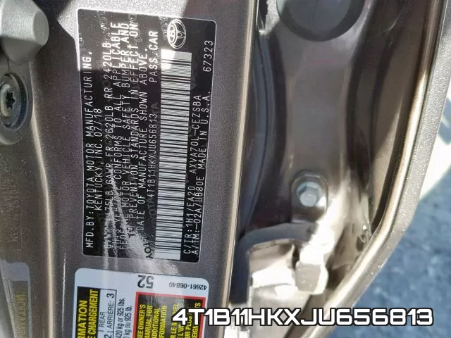 4T1B11HKXJU656813 фото 2