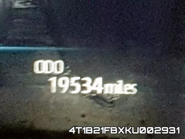 4T1B21FBXKU002931 фото 9