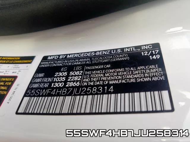55SWF4HB7JU258314 фото 2